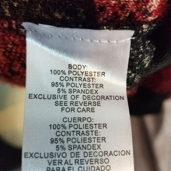 RXB Woman Red Buffalo Plaid Hoodie Size 2X - Picture 5 of 5